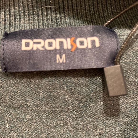 NWT Dronison Men's Size Medium Ombre Gray Sweater Acrylic Blend - Picture 6 of 12